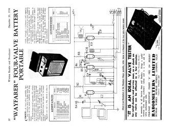 Eddystone Major ;Portable schematic circuit diagram